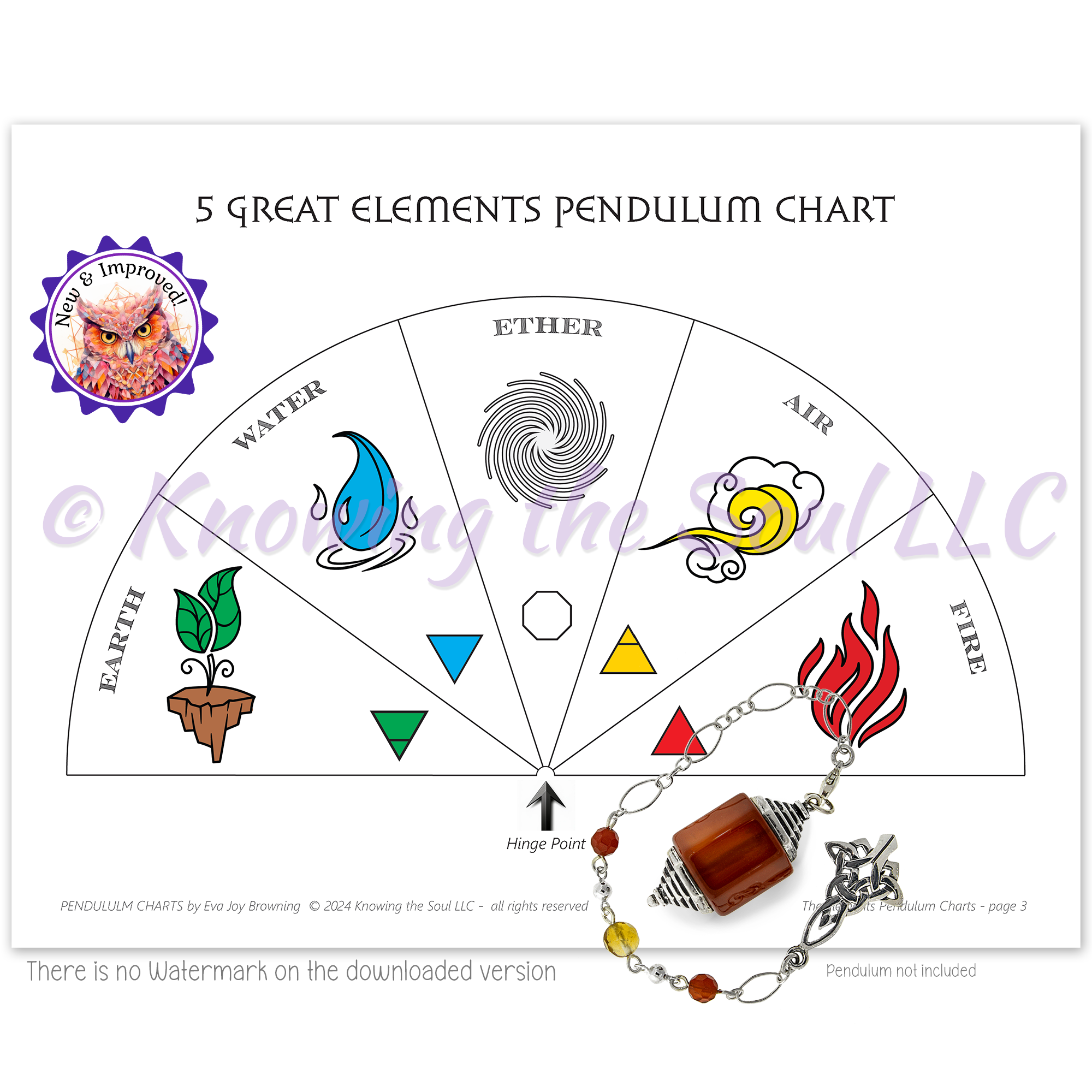 Printable Pendulum Charts Bundle - All 11 Charts for one great price (digital download)