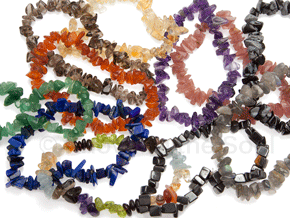 Assorted Gemstone Chip Stretch Bracelets