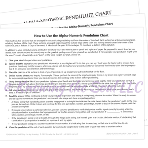 How to use Printable Alpha-Numeric Pendulum Chart - Digital Download by Ask Your Pendulum