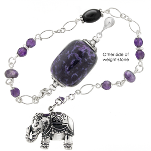 One of a Kind #359 - Charoite, Amethyst, Black Onyx and Sterling Silver Pendulum by Ask Your Pendulum