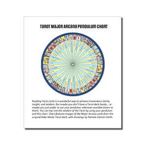 Instruction booklet for Tarot Major Arcana Pendulum Chart