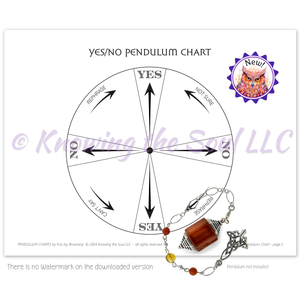 Printable Yes/No Pendulum Chart by Ask Your Pendulum