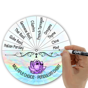 Example of how to use Multiple Choice Pendulum Chart - 8 inch Aluminum, Includes Dry Erase Marker