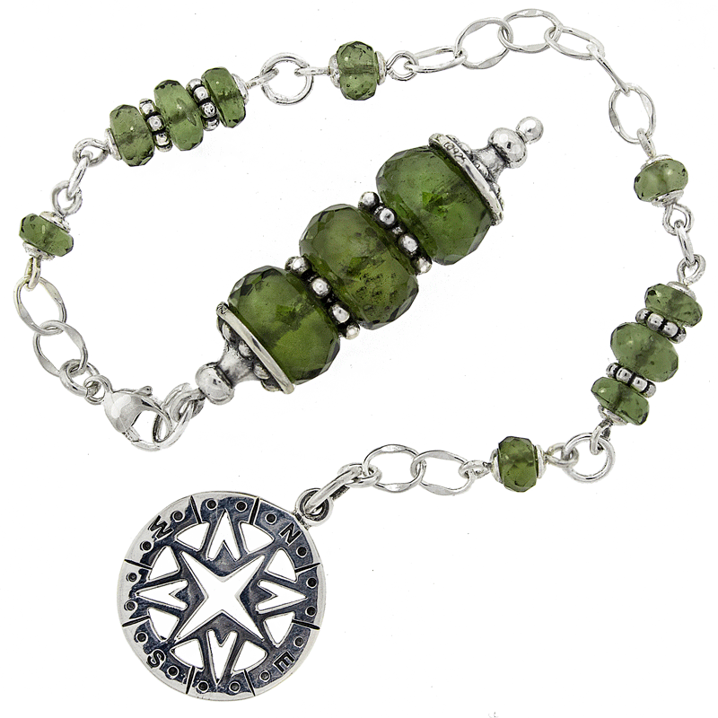 One of a Kind #233 - Moldavite and Sterling Silver Pendulum