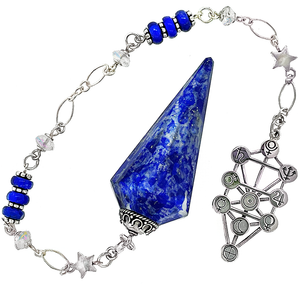 One of a Kind #237 - Lapis Lazuli, Rainbow Moonstone and Sterling Silver Pendulum by Ask Your Pendulum