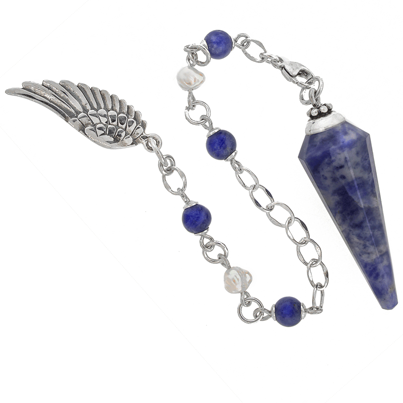 One of a Kind #254 - Sodalite, Pearl and Sterling Silver Pendulum by Ask Your Pendulum