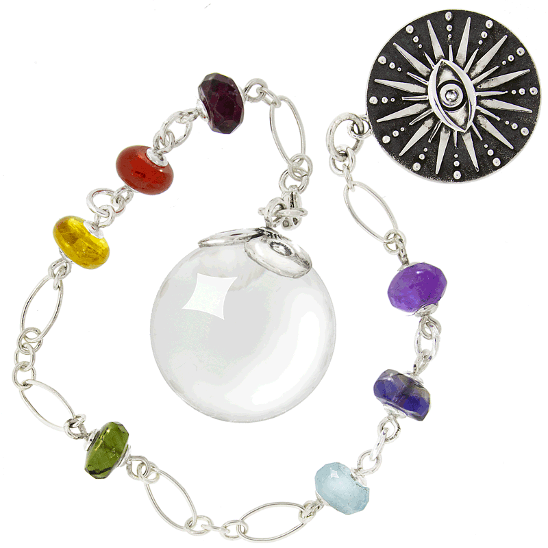 One of a Kind #270 - Clear Quartz, Gemstone, and Sterling Silver Pendulum by Ask Your Pendulum