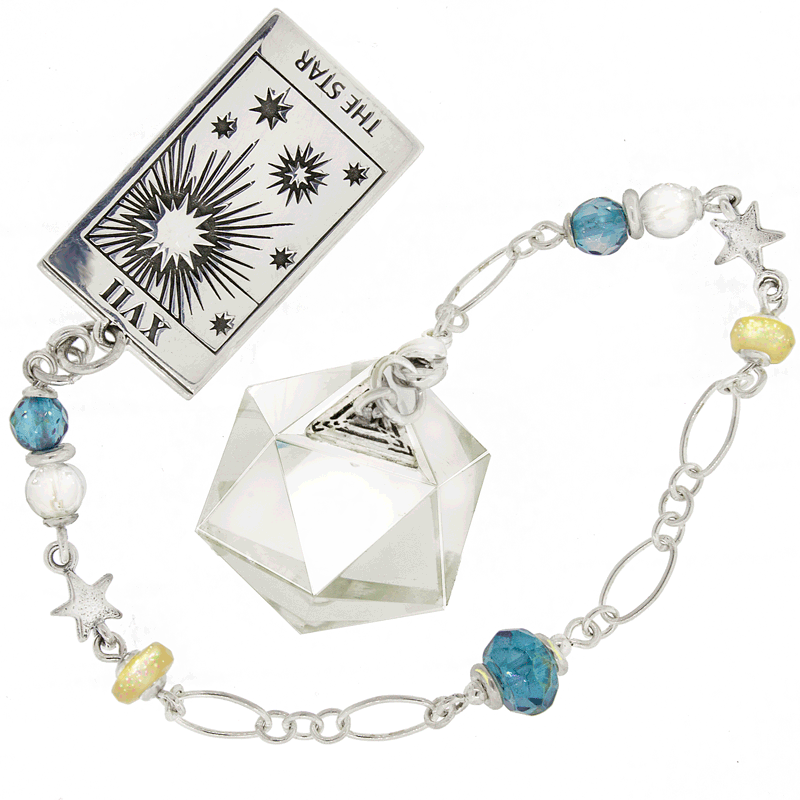 One of a Kind #273 - Clear Quartz, Aqua Aura, Precious Opal and Sterling Silver Pendulum by Ask Your Pendulum