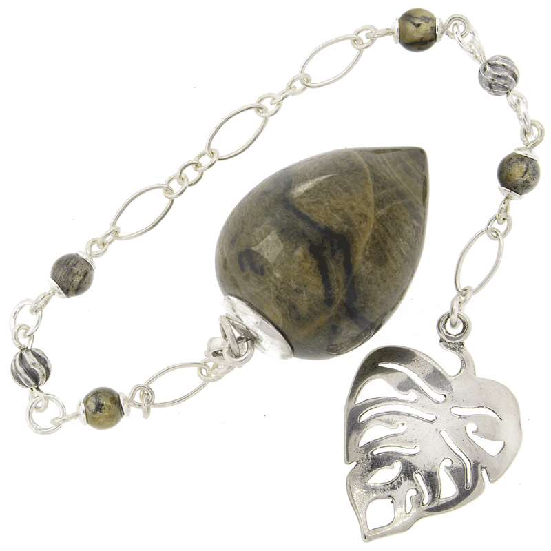 One of a Kind #277 - Silver Leaf Jasper and Sterling Silver Pendulum by Ask Your Pendulum