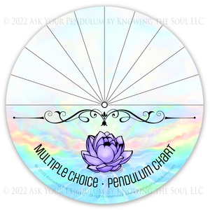 Multiple Choice Aluminum Pendulum Chart - 8 inch round by Ask Your Pendulum